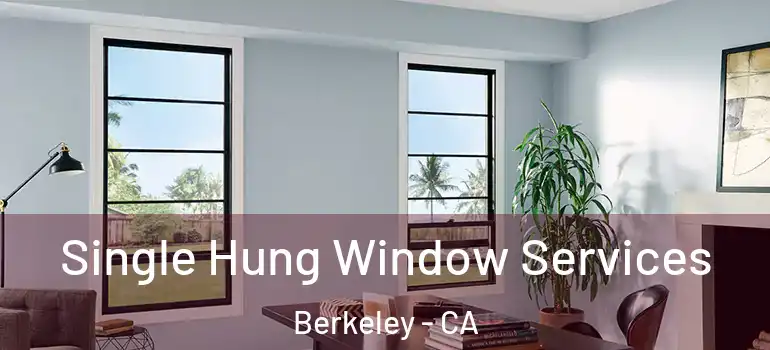  Single Hung Window Services Berkeley - CA